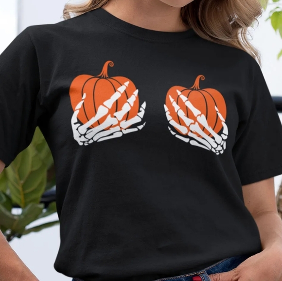Halloween 🎃 pumpkin style T-shirt, multiple sizes & and colors available - Picture 1 of 4